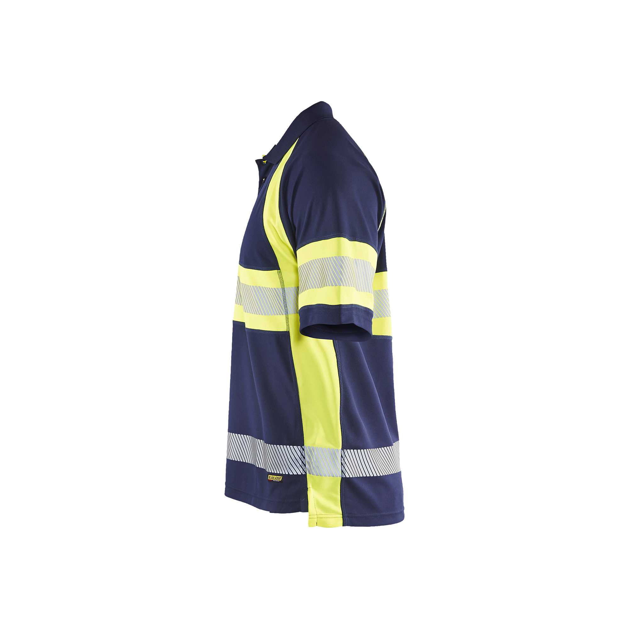BLAKLADER 33381051 Hi Vis Polo Shirt with UV protection Hi Vis Reflective Short Sleeve Work Polo MEN - 100% Polyester